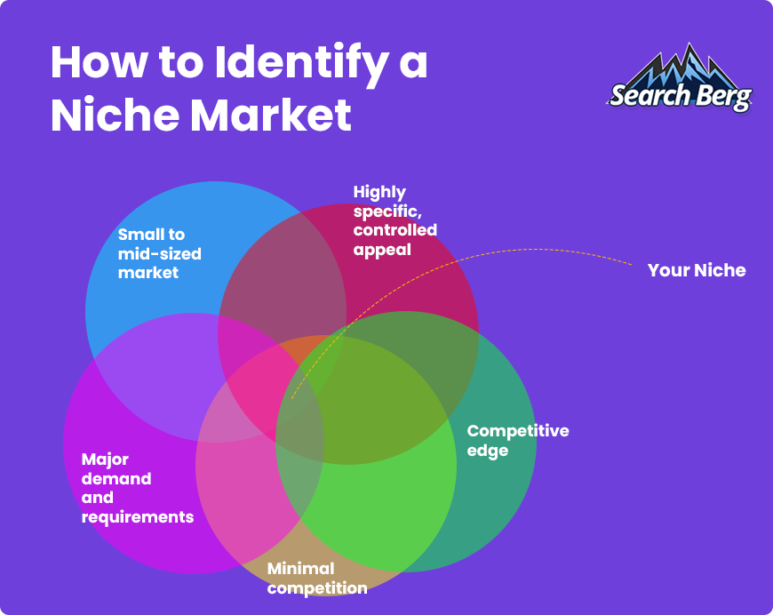 A graphic on identifying niche markets.