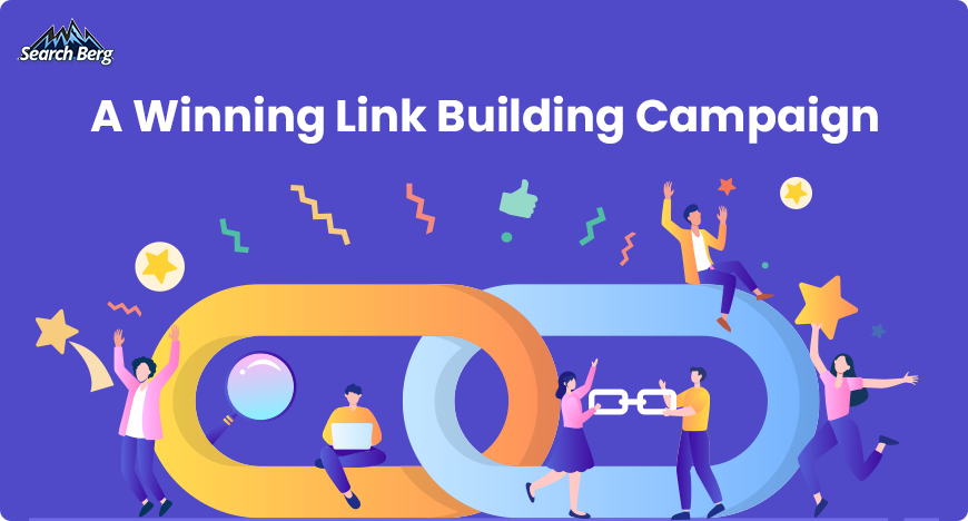 A concept illustration of a winning backlink building campaign.