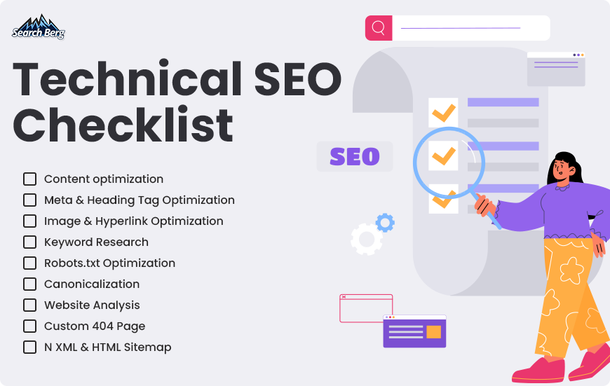 A checklist of technical SEO.